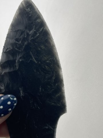 Obsidian Dagger Indian Artifact Arrowhead - 5