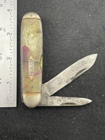 Pocket Knife: KEY WORDS: INDIAN ARTIFACT ARTIFACTS ARROWHEAD ARROWHEADS NATIVE AMERICAN MISSISSIPPIAN QUAPAW CADDO POTTERY COINS MORGAN DOLLAR PEACE DOLLAR SILVER COINS. All coins have been Sigma tested for authent