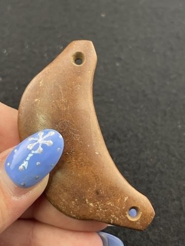 Small Gorget Indian Artifact Arrowhead - 3