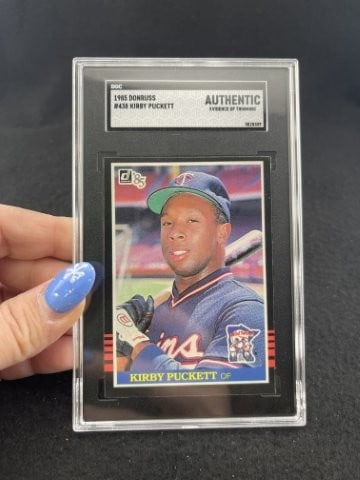 1985 Donruss Kirby Puckett Baseball Card: KEY WORDS: INDIAN ARTIFACT ARTIFACTS ARROWHEAD ARROWHEADS NATIVE AMERICAN MISSISSIPPIAN QUAPAW CADDO POTTERY COINS MORGAN DOLLAR PEACE DOLLAR SILVER COINS. All coins have been Sigma tested for authent