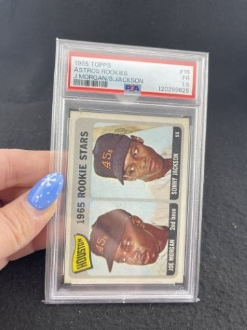 1965 Topps Joe Morgan Sonny Jackson Baseball Card: KEY WORDS: INDIAN ARTIFACT ARTIFACTS ARROWHEAD ARROWHEADS NATIVE AMERICAN MISSISSIPPIAN QUAPAW CADDO POTTERY COINS MORGAN DOLLAR PEACE DOLLAR SILVER COINS. All coins have been Sigma tested for authent