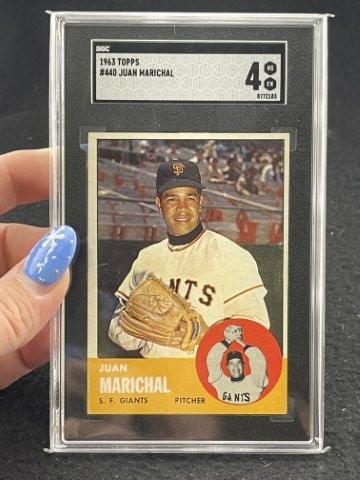 1963 Topps Juan Marichal Baseball Card (1 of 2)