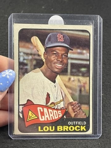 1965 Topps Lou Brock Baseball Card (1 of 2)