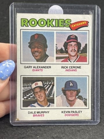 Dale Murphy Kevin Pasley Rick Cerone Gary Alexander Baseball Card (1 of 2)