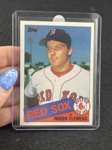 1985 Topps Roger Clemens Baseball Card (1 of 2)