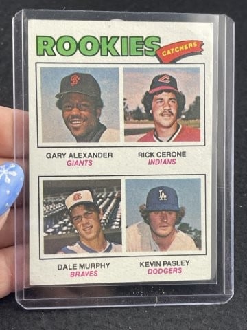 Dale Murphy Kevin Pasley Rick Cerone Gary Alexander Baseball Card (1 of 2)