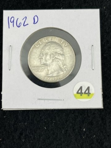 1962 D Washington Quarter Silver Coin (1 of 2)