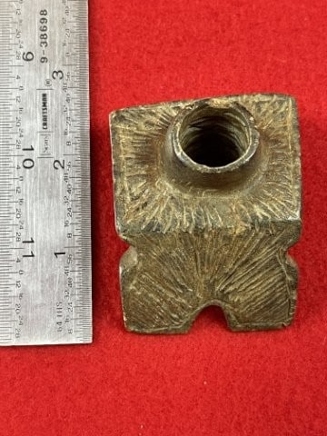 Engraved Stone Pipe Indian Artifact Arrowhead - 2