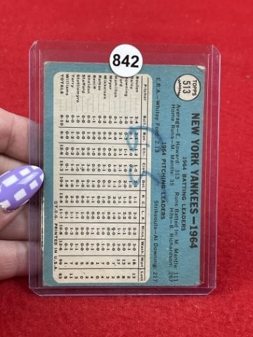 Topps Yankees Baseball Card - 2