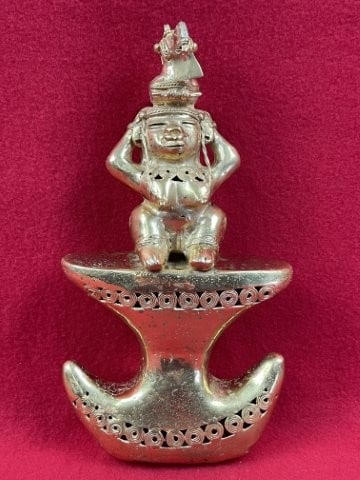 Tumbaga Tairona Gold Figurine UNKOWN MATERIAL (1 of 9)