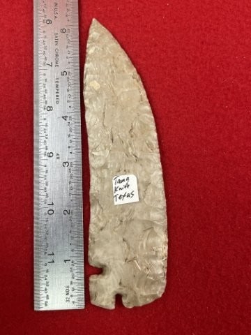 6 & 1/4" Cornertang Knife from Texas Indian Artifact Arrowhead (1 of 4)