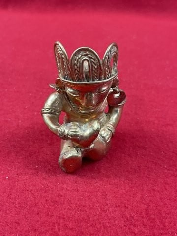 Tumbaga Tairona Gold Figurine UNKOWN MATERIAL (1 of 7)