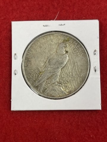 1922 Peace Silver Dollar Coin - 2