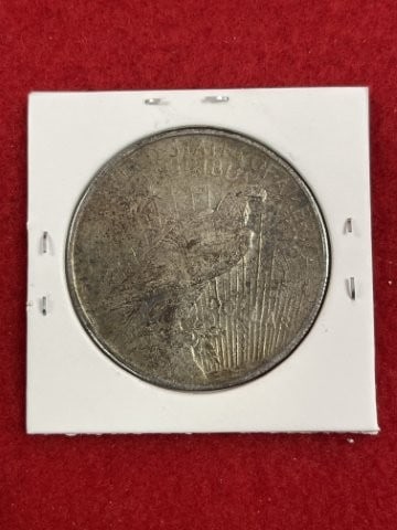 1922 Peace Silver Dollar Coin - 2