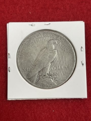 1922 Peace Silver Dollar Coin - 2