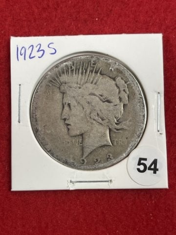1923 S Peace Silver Dollar Coin (1 of 2)