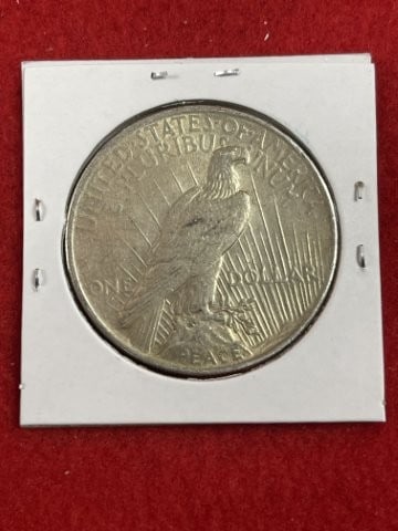 1924 Peace Silver Dollar Coin - 2