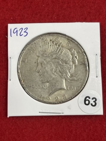 1923 Peace Silver Dollar Coin (1 of 2)
