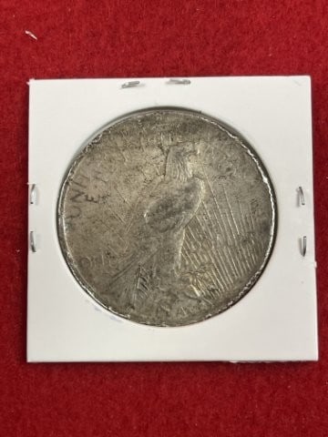 1923 Peace Silver Dollar Coin - 2
