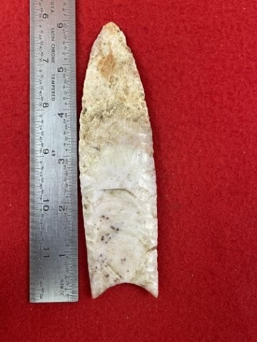 5 & 7/8" Clovis very well made great color Indian Artifact Arrowhead (1 of 5)