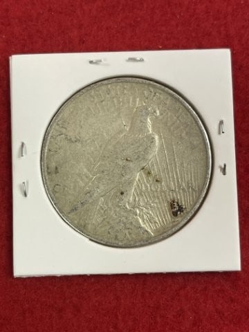 1923 Peace Silver Dollar Coin - 2