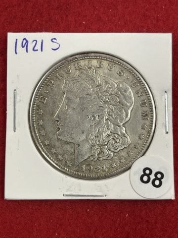1921 S Morgan Silver Dollar Coin (1 of 2)