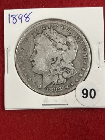 1898 Morgan Silver Dollar Coin (1 of 2)