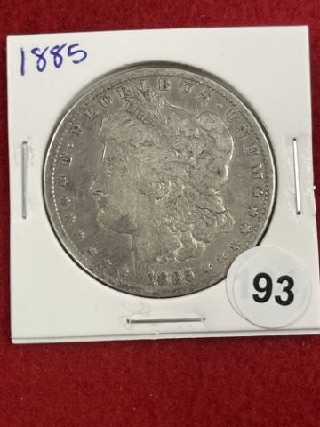 1885 Morgan Silver Dollar Coin (1 of 2)