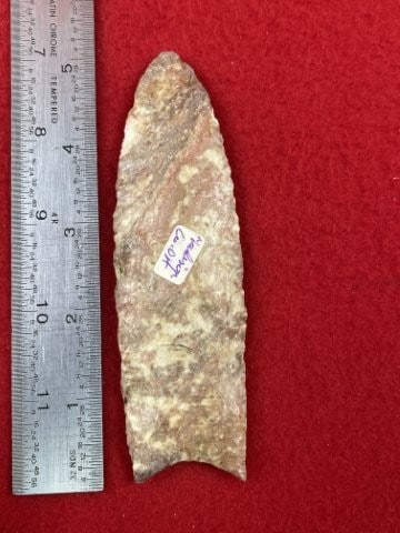 5" Colorful Clovis from Madison County, Ohio Indian Artifact Arrowhead: KEY WORDS: INDIAN ARTIFACT ARTIFACTS ARROWHEAD ARROWHEADS NATIVE AMERICAN MISSISSIPPIAN QUAPAW CADDO POTTERY COINS MORGAN DOLLAR PEACE DOLLAR SILVER COINS. All coins have been Sigma tested for authent