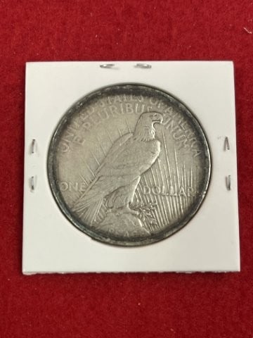 1923 Peace Silver Dollar Coin - 2