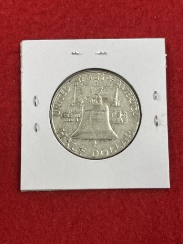 1963 D Franklin Half Dollar Silver Coin - 2