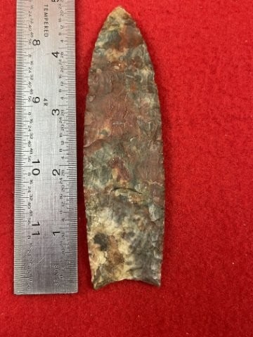 4 & 5/8" Clovis outstanding material beautiful color Indian Artifact Arrowhead (1 of 4)