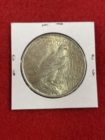 1923 Peace Silver Dollar Coin - 2