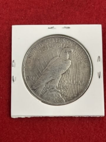 1922 Peace Silver Dollar Coin - 2