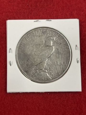 1925 Peace Silver Dollar Coin - 2