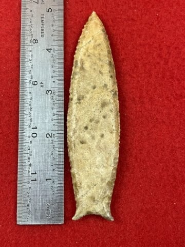 4 & 3/4" Cumberland fluted to the tip on both sides Indian Artifact Arrowhead (1 of 4)