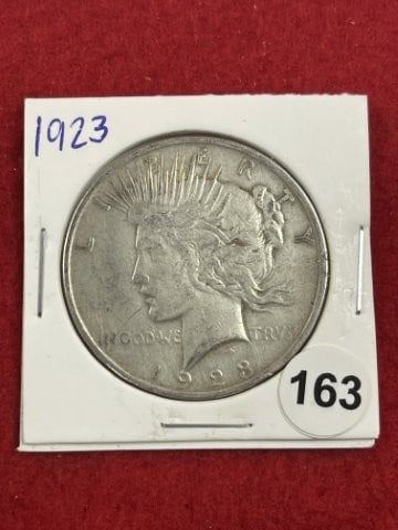 1923 Peace Silver Dollar Coin (1 of 2)
