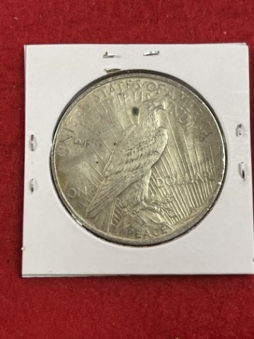 1924 Peace Silver Dollar Coin - 2