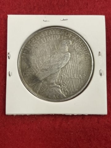 1922 D Peace Silver Dollar Coin - 2