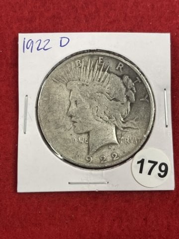 1922 D Peace Silver Dollar Coin (1 of 2)