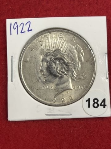 1922 Peace Silver Dollar Coin (1 of 2)