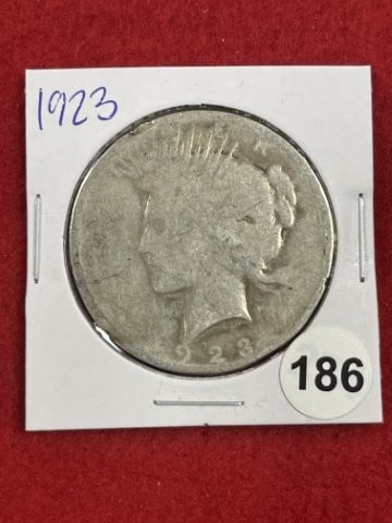 1923 Peace Silver Dollar Coin (1 of 2)