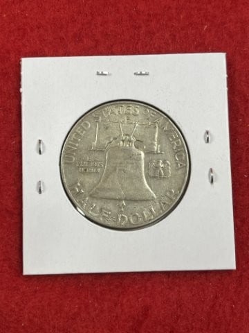 1960 D Franklin Half Dollar Silver Coin - 2