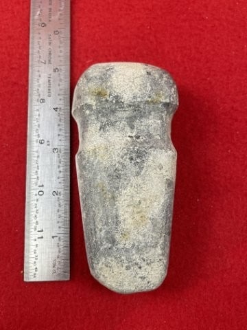 Grooved Axe Indian Artifact Arrowhead: KEY WORDS: INDIAN ARTIFACT ARTIFACTS ARROWHEAD ARROWHEADS NATIVE AMERICAN MISSISSIPPIAN QUAPAW CADDO POTTERY COINS MORGAN DOLLAR PEACE DOLLAR SILVER COINS. All coins have been Sigma tested for
