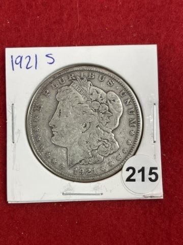 1921 S Morgan Silver Dollar Coin: KEY WORDS: INDIAN ARTIFACT ARTIFACTS ARROWHEAD ARROWHEADS NATIVE AMERICAN MISSISSIPPIAN QUAPAW CADDO POTTERY COINS MORGAN DOLLAR PEACE DOLLAR SILVER COINS. All coins have been Sigma tested for