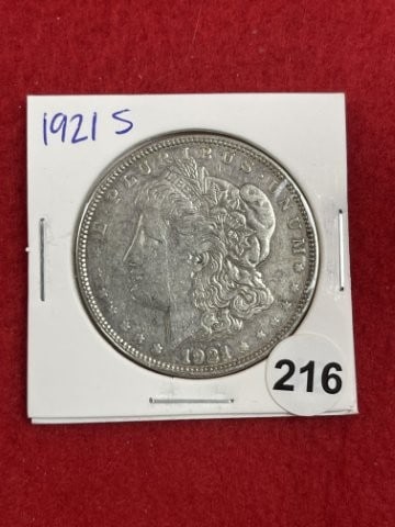 1921 S Morgan Silver Dollar Coin: KEY WORDS: INDIAN ARTIFACT ARTIFACTS ARROWHEAD ARROWHEADS NATIVE AMERICAN MISSISSIPPIAN QUAPAW CADDO POTTERY COINS MORGAN DOLLAR PEACE DOLLAR SILVER COINS. All coins have been Sigma tested for