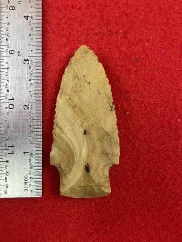 Stone Square Stem Indian Artifact Arrowhead (1 of 3)