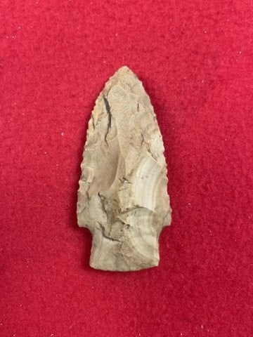 Stone Square Stem Indian Artifact Arrowhead - 2
