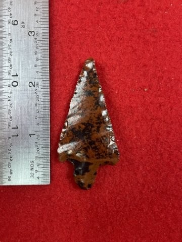 Mahogany Obsidian Point Indian Artifact Arrowhead: KEY WORDS: INDIAN ARTIFACT ARTIFACTS ARROWHEAD ARROWHEADS NATIVE AMERICAN MISSISSIPPIAN QUAPAW CADDO POTTERY COINS MORGAN DOLLAR PEACE DOLLAR SILVER COINS. All coins have been Sigma tested for
