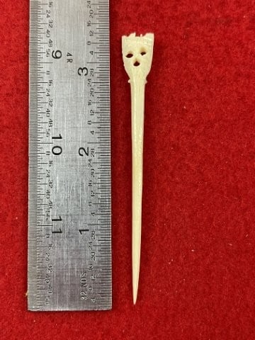 Bone Pin Indian Artifact Arrowhead: KEY WORDS: INDIAN ARTIFACT ARTIFACTS ARROWHEAD ARROWHEADS NATIVE AMERICAN MISSISSIPPIAN QUAPAW CADDO POTTERY COINS MORGAN DOLLAR PEACE DOLLAR SILVER COINS. All coins have been Sigma tested for authent